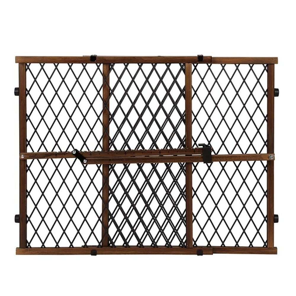 NEW Position & Lock Baby Gate, Pressure-Mounted, Farmhouse Collection